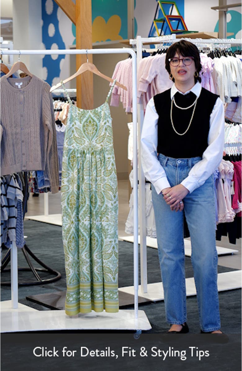 Paisley Print Maxi Dress, sales video thumbnail