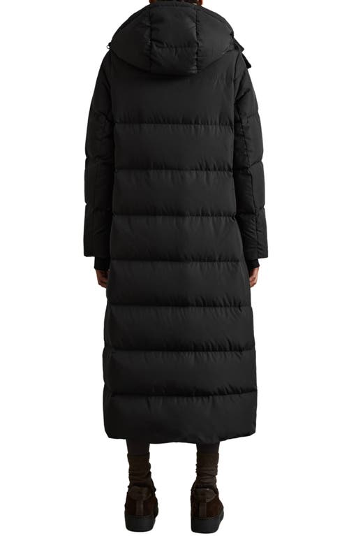 Reiss Dalby Longline Puffer Coat In Black