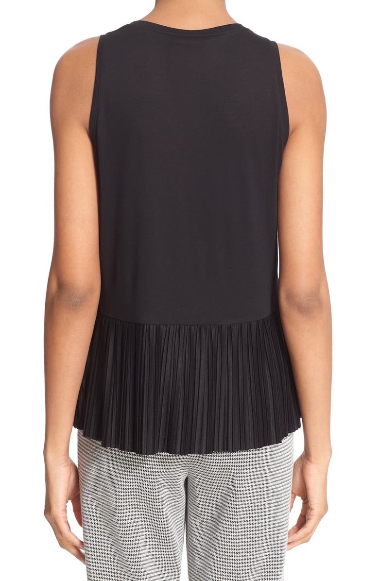 Theory 'Elvnee' Pleated Peplum Tank, Alternate, color, 