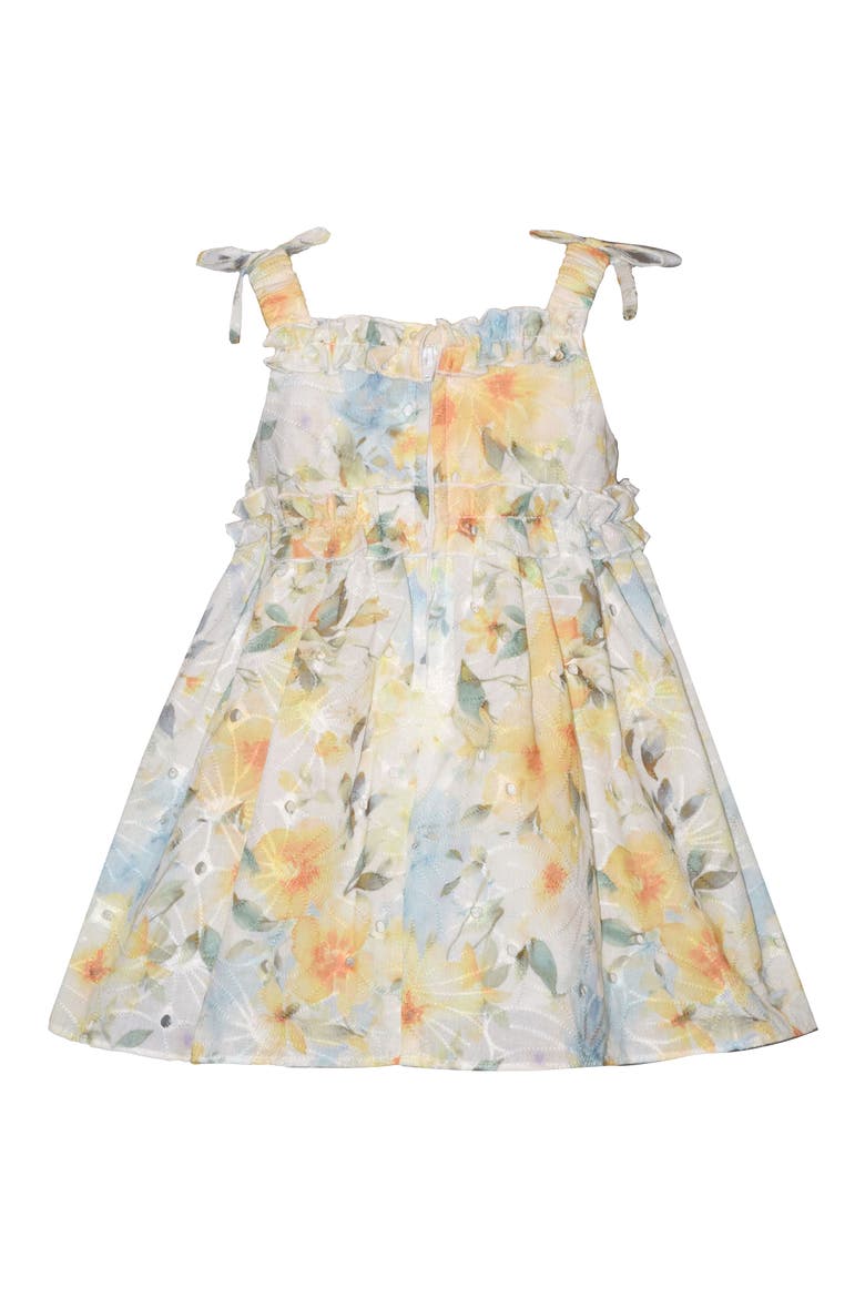 Floral Embroidery Dress, Alternate, color, YELLOW