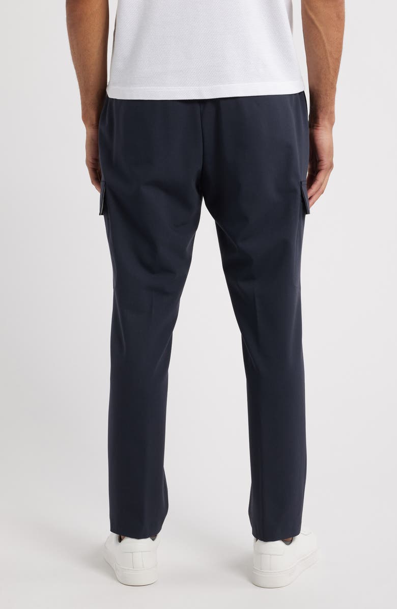 BOSS Pepe Flat Front Stretch Cargo Pants, Alternate, color, Dark Blue