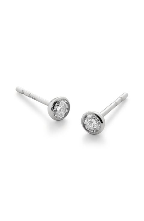 Lab Grown Diamond Solitaire Stud Earrings