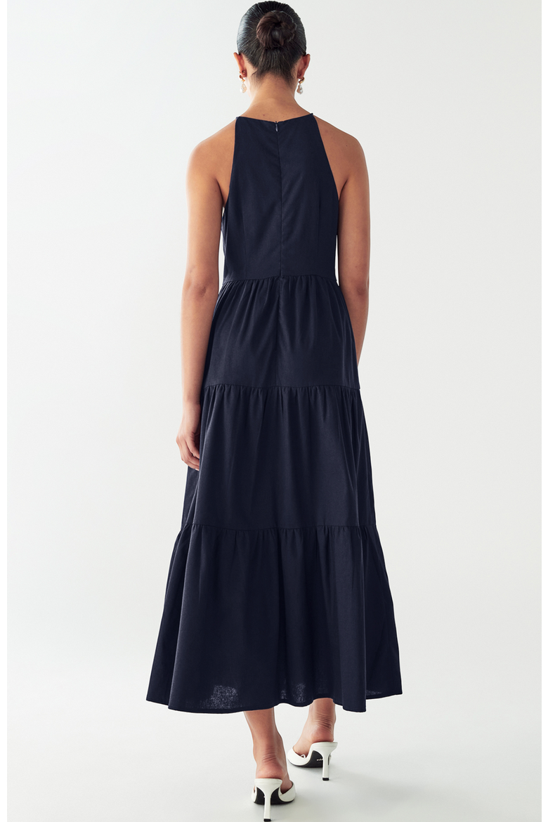 Aquila Maxi Dress, Alternate, color, Navy Blue