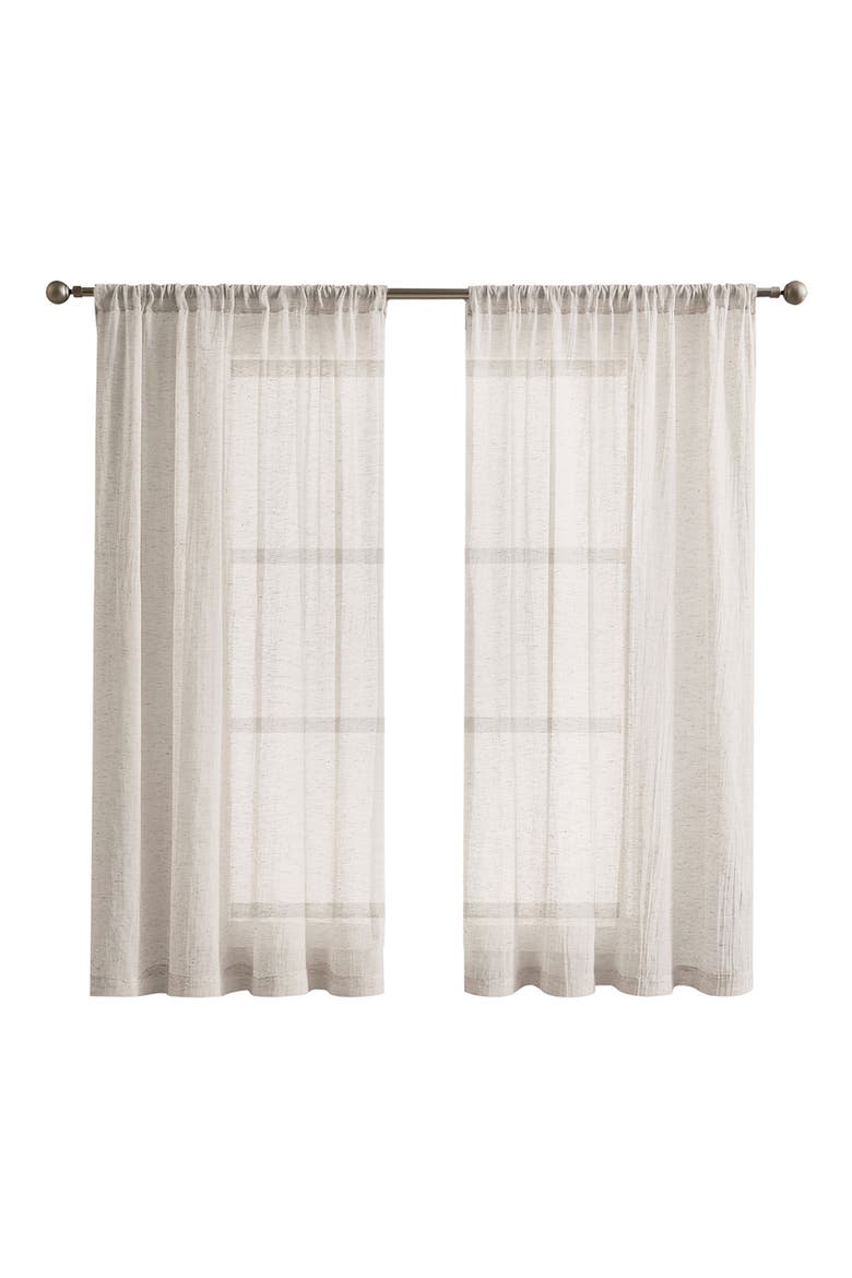 Charter Crushed Set of 2 Curtain Panels, Main, color, OFF-WHITE
