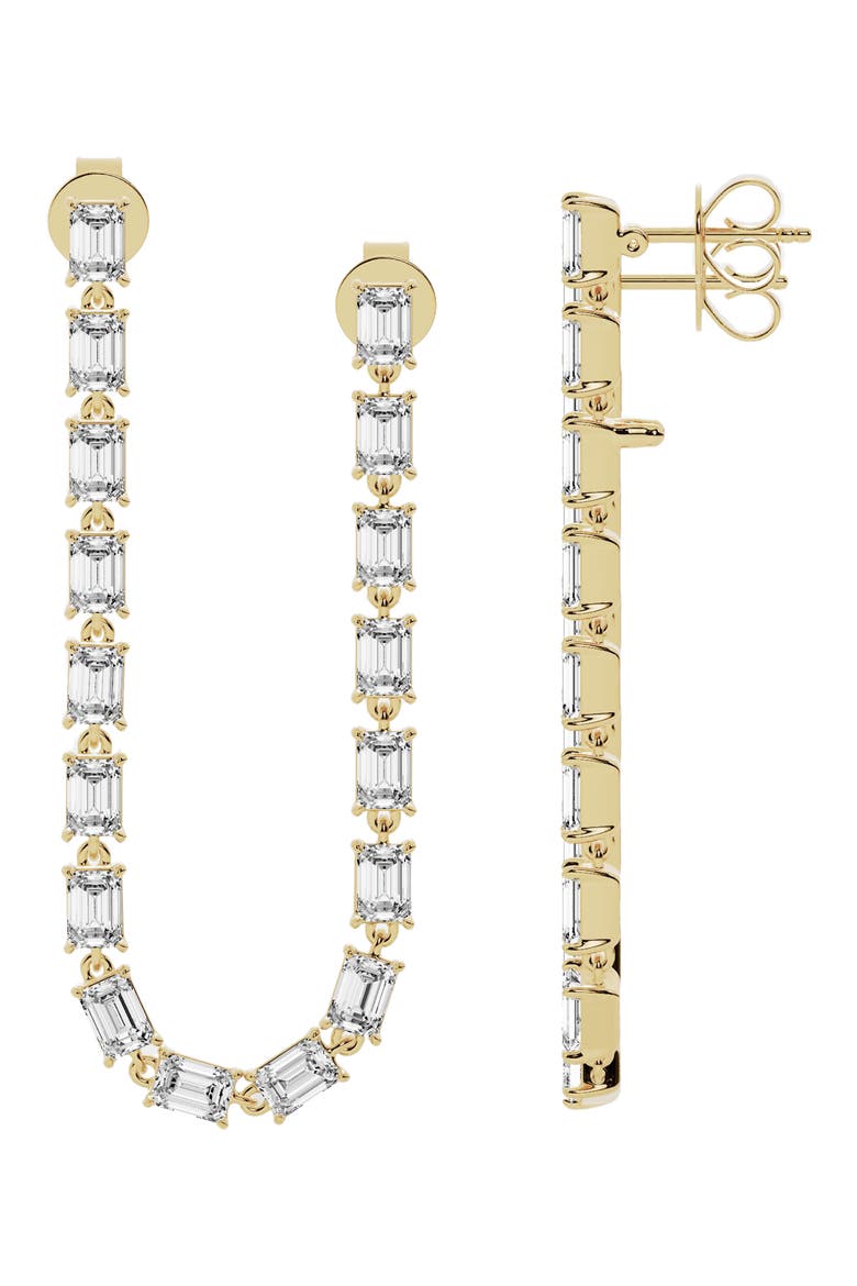 18K Gold Lab Created Diamond Dangler Drop Earrings - 8.16 ctw (Nordstrom Exclusive), Alternate, color, YELLOW