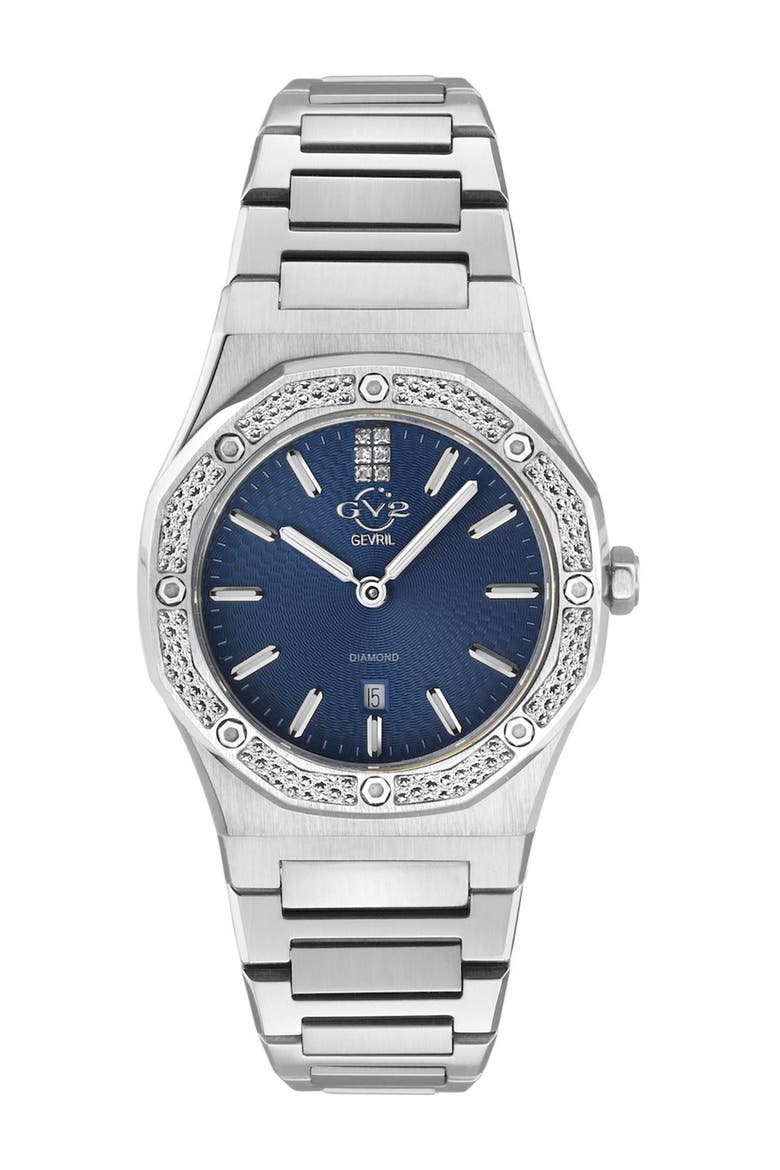 Palmanova Diamond Bracelet Watch, 44mm, Main, color, SILVER
