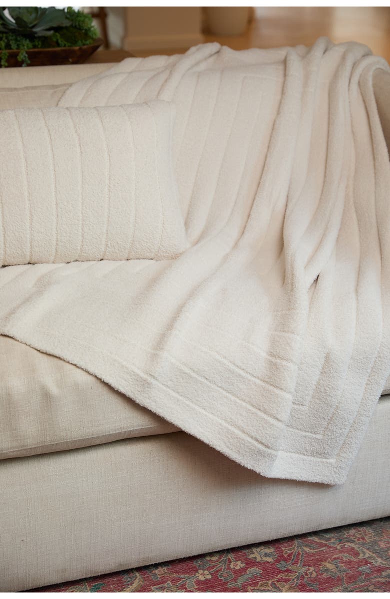 Barefoot Dreams<sup>®</sup> CozyChic<sup>®</sup> Prism Throw Blanket, Alternate, color, Cream