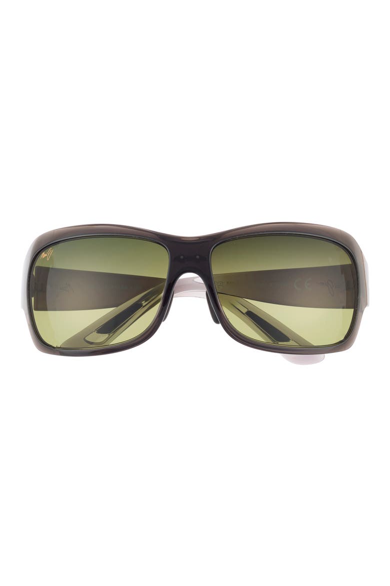 62mm Rectangular Sunglasses, Main, color, GREY GREY GREEN