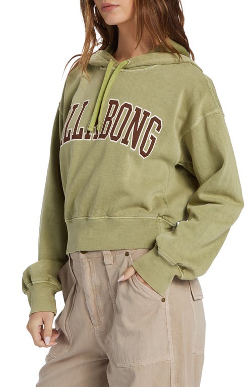 Billabong All Time Graphic Hoodie In Avocado