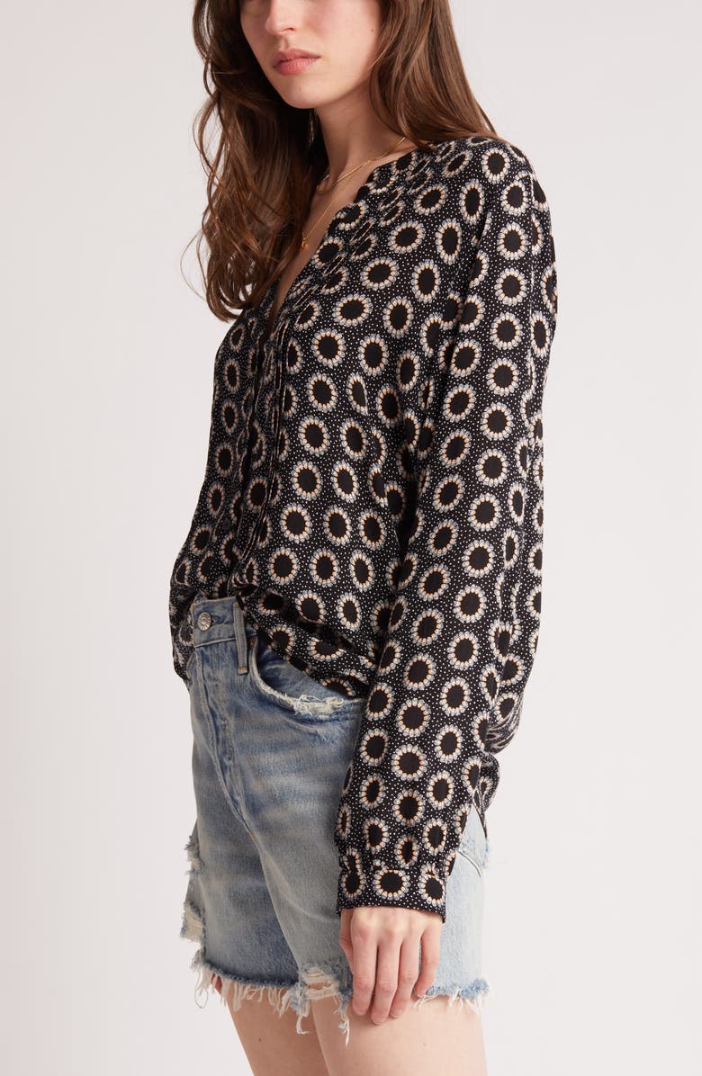 Treasure & Bond Pleated Long Sleeve Peasant Blouse, Alternate, color,