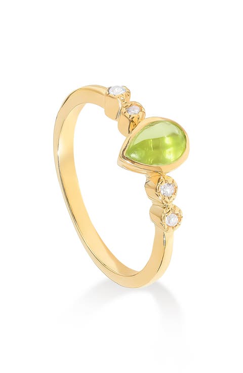 Pear Gemstone Ring