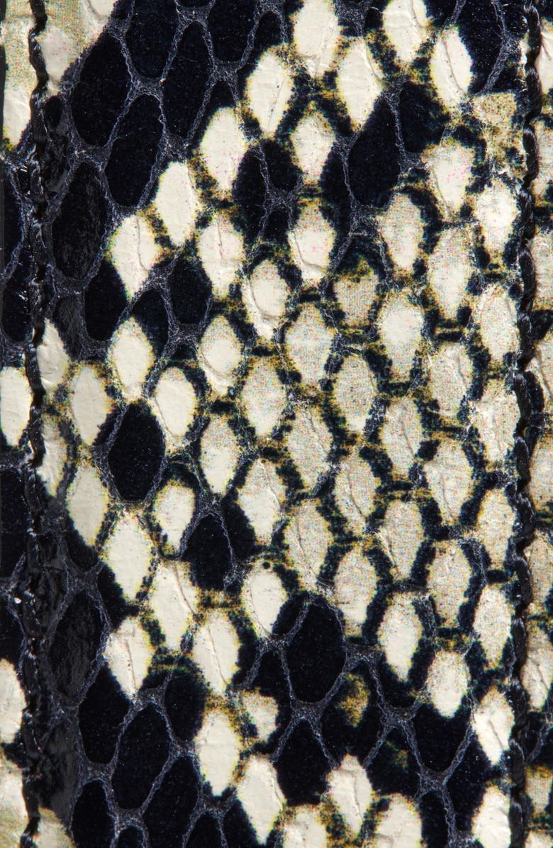 Khaite Benny Snakeskin Embossed Leather Belt, Alternate, color, Natural