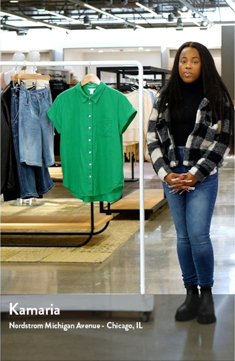 Linen Blend Camp Shirt, sales video thumbnail