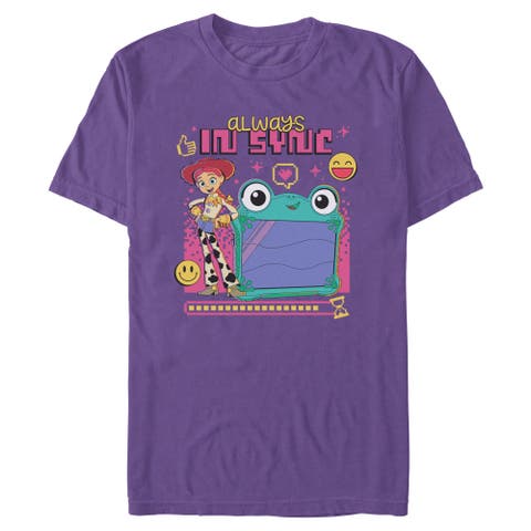 Men's Toy Story 5 Always In Sync Lily And Jessie  Graphic T-Shirt