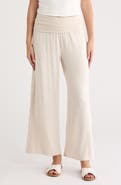 Renee C Foldover Waist Wide Leg Pants