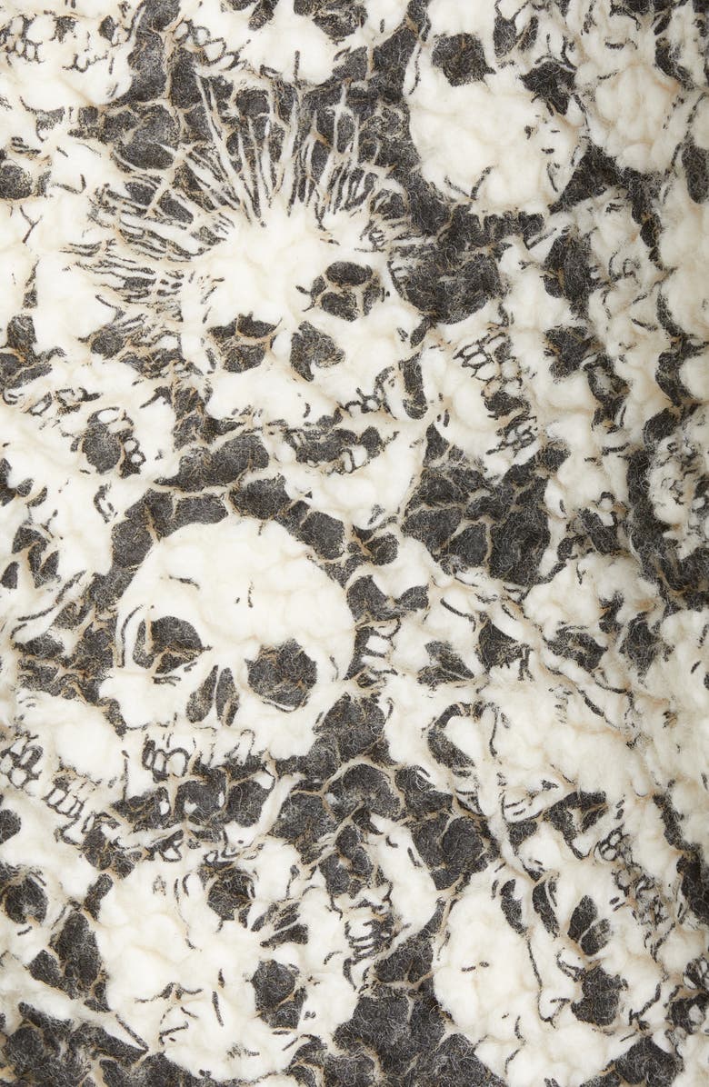 ERL Gender Inclusive Skull Print Fleece Hoodie, Alternate, color,