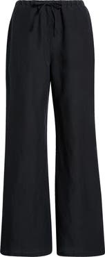 Marine Layer Linen Blend Straight Leg Pants