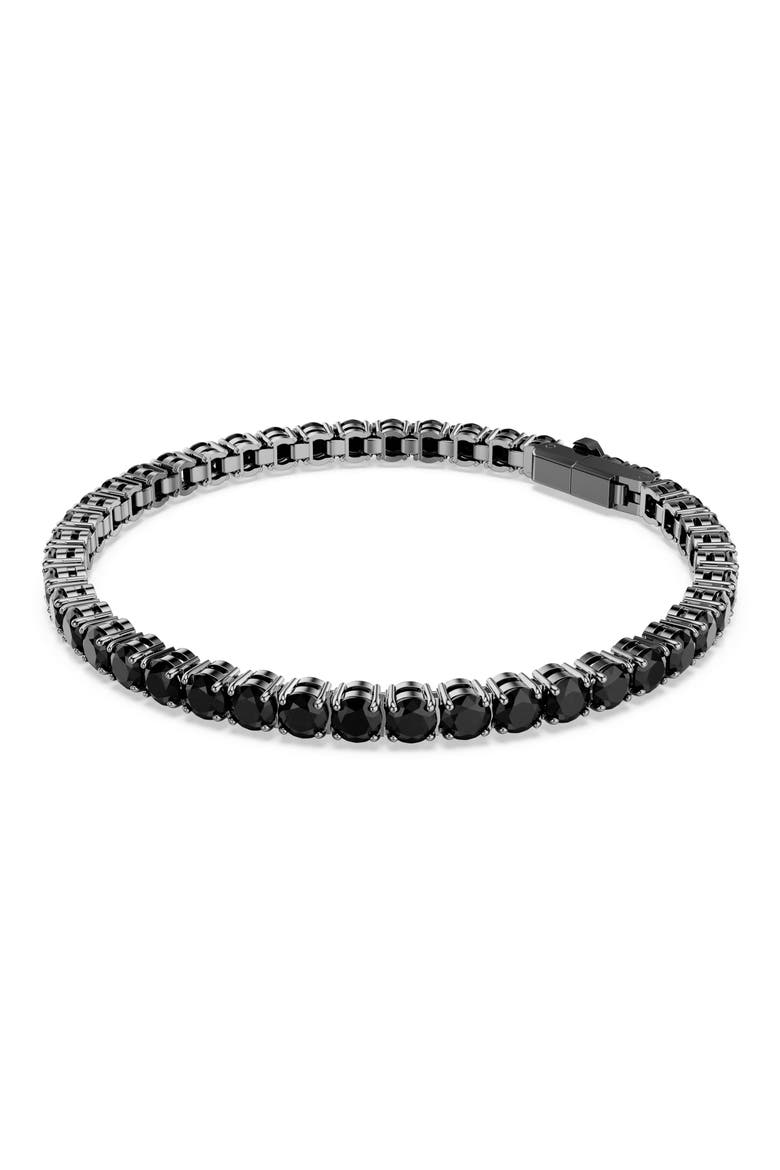 Matrix Tennis Bracelet, Alternate, color, BLACK