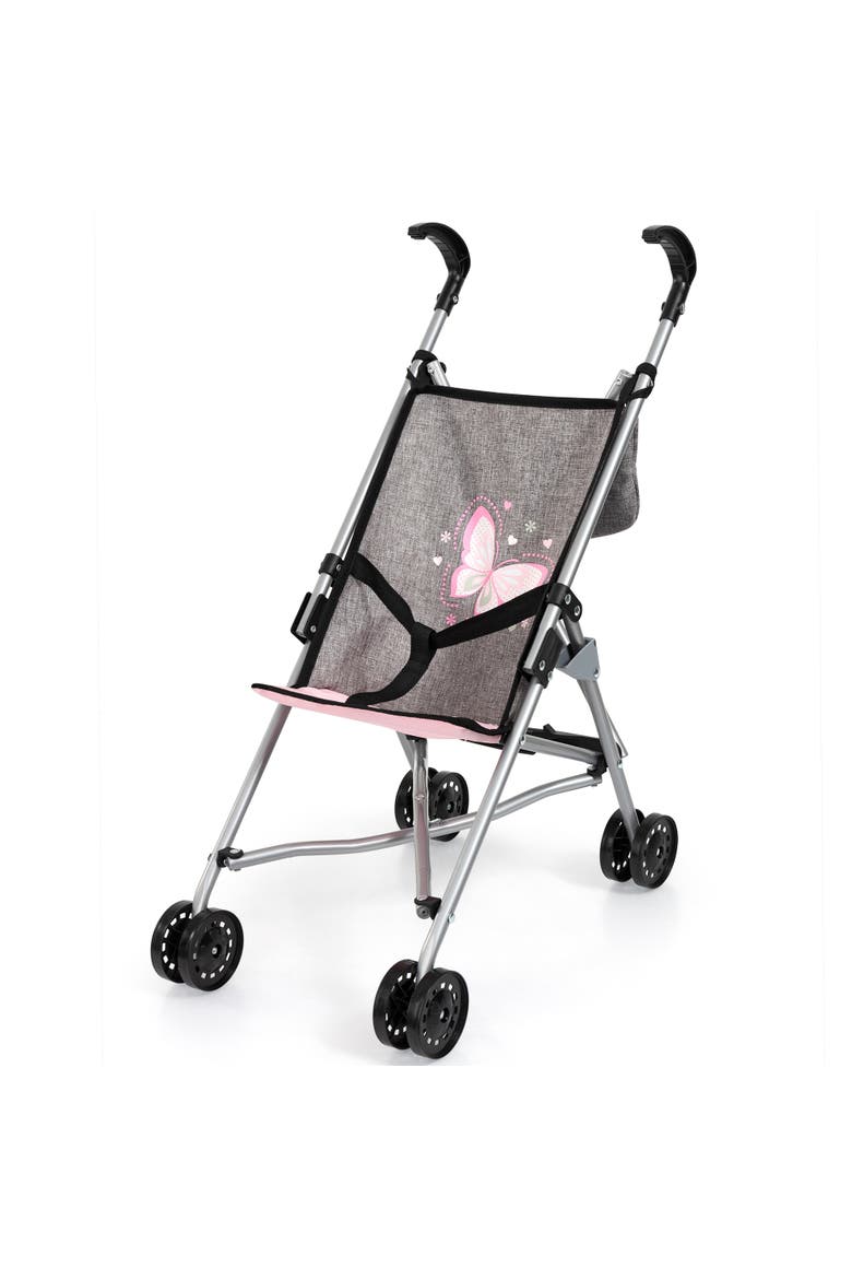 Doll Buggy, Umbrella Push Stroller, Storage, Accessory For Dolls Up To 18 Inches, Toddler 18mo+, Main, color, Multicolored
