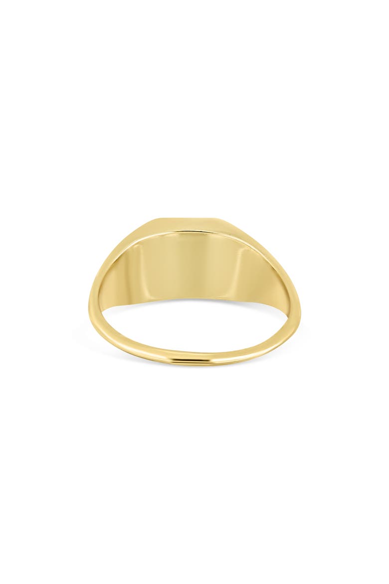 14K Yellow Gold London Blue Topaz Signet Ring, Alternate, color, 14KY