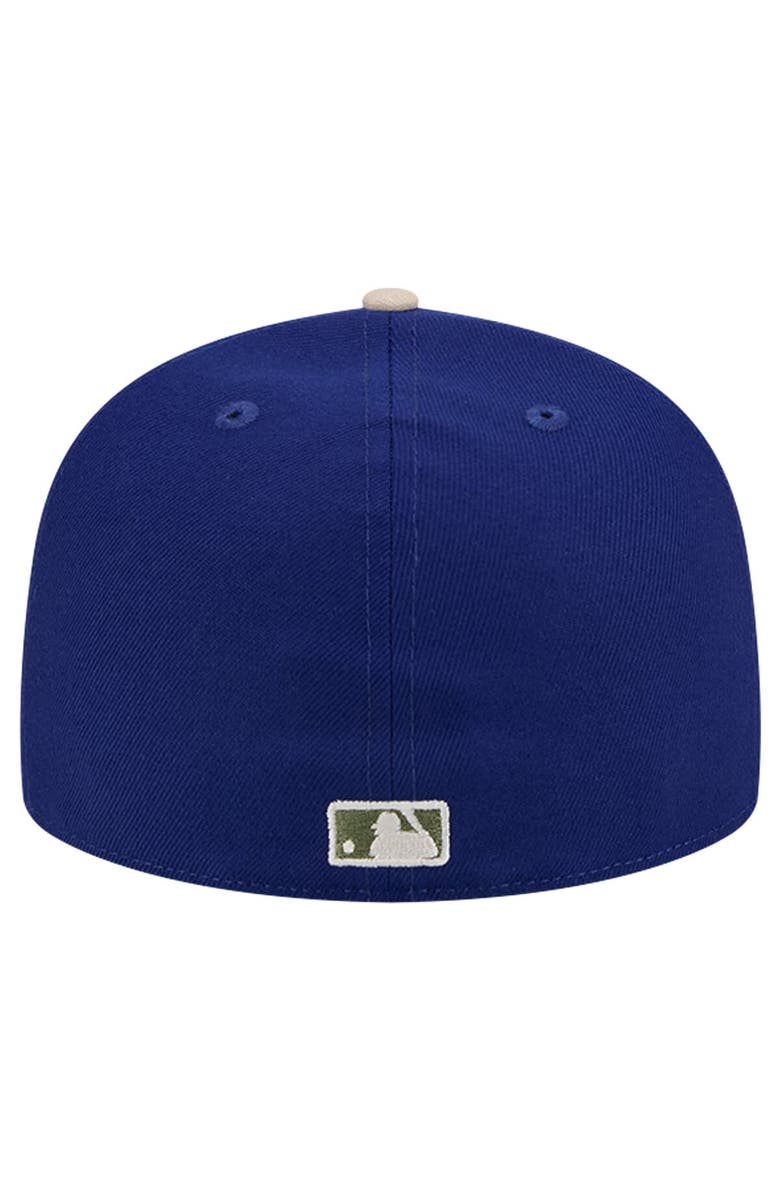 New Era Men's New Era Royal Los Angeles Dodgers Canvas A-Frame 59FIFTY Fitted Hat, Alternate, color, Royal