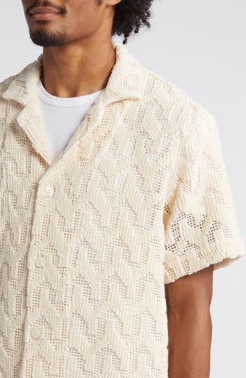 OAS Atlas Crochet Camp Shirt | Nordstrom OAS Atlas Crochet Camp Shirt | Nordstrom