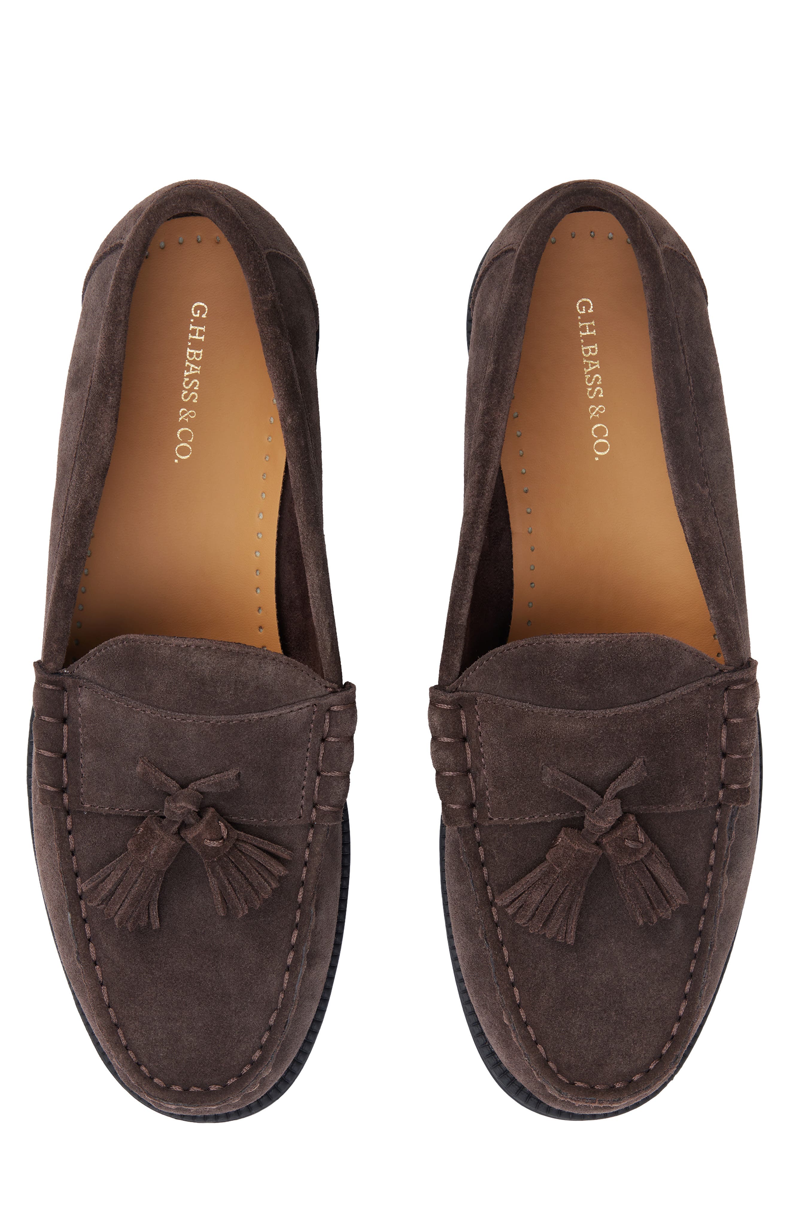 Carver Leather Tassel Loafer, Alternate, color, DARK BROWN