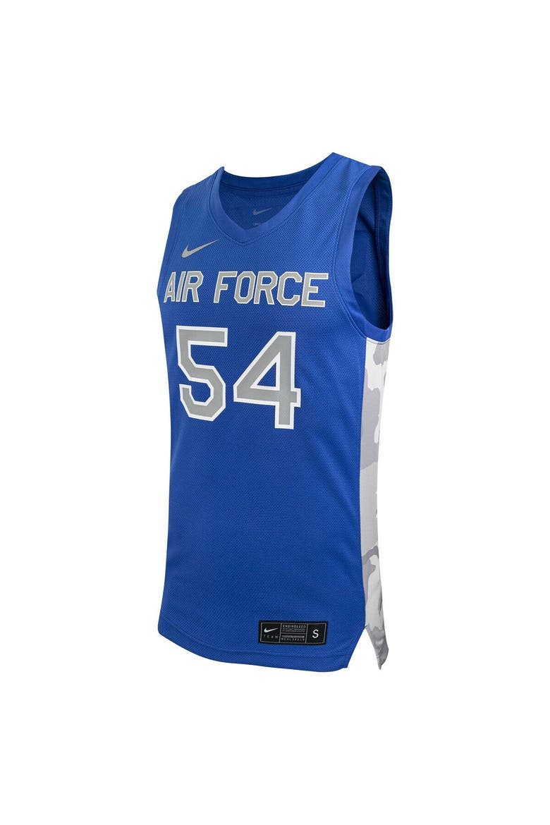 Men's Nike #54 Royal Air Force Falcons Replica Basketball Jersey, Alternate, color, Royal
