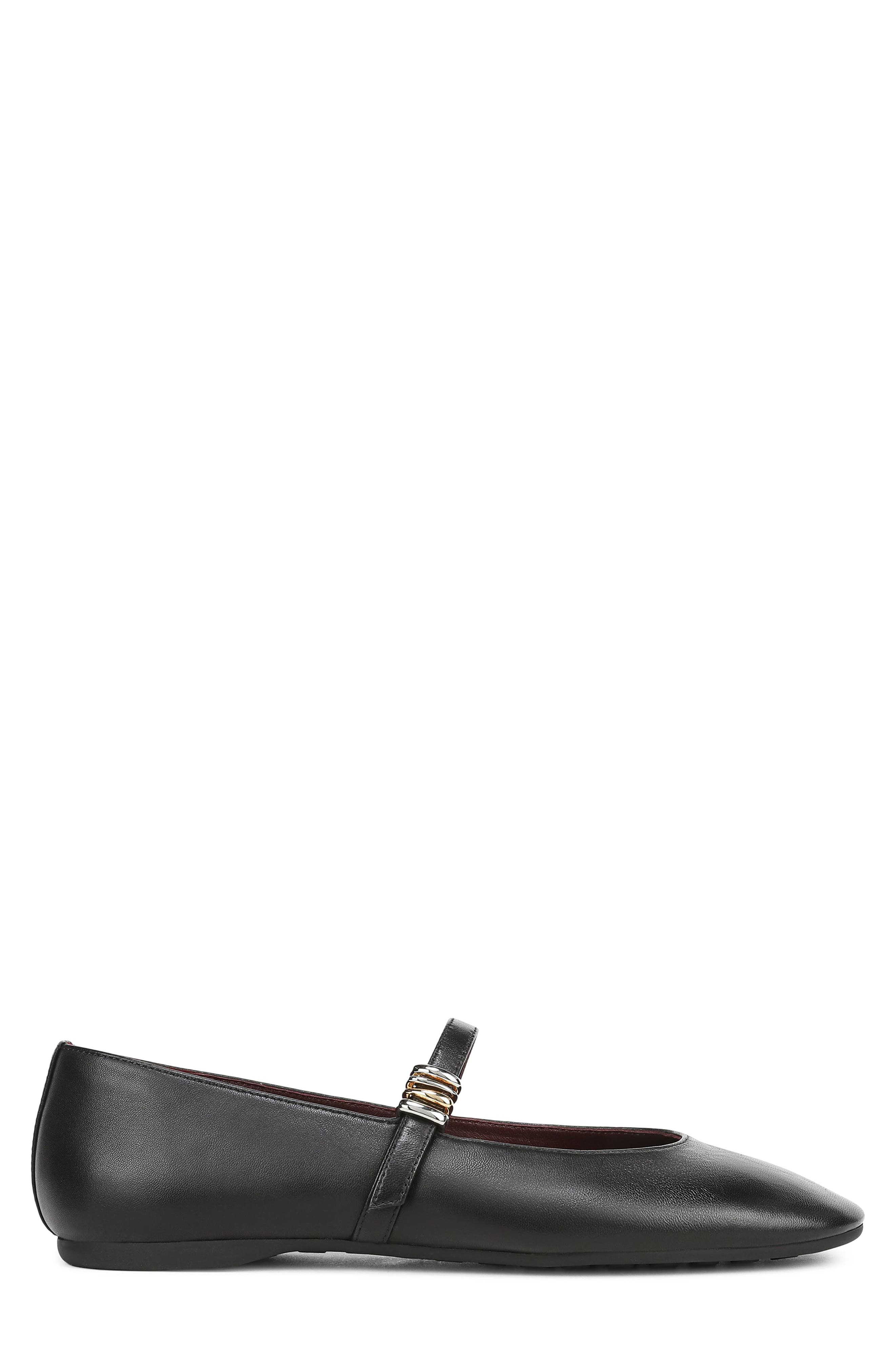 Olivette Ballet Flat, Alternate, color, BLACK LEATHER