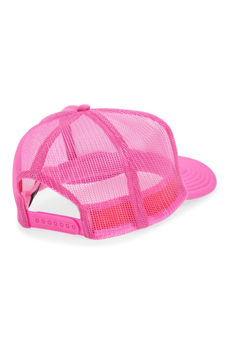 Beach Barbie Trucker Hat, Alternate, color, PINK SPLIT