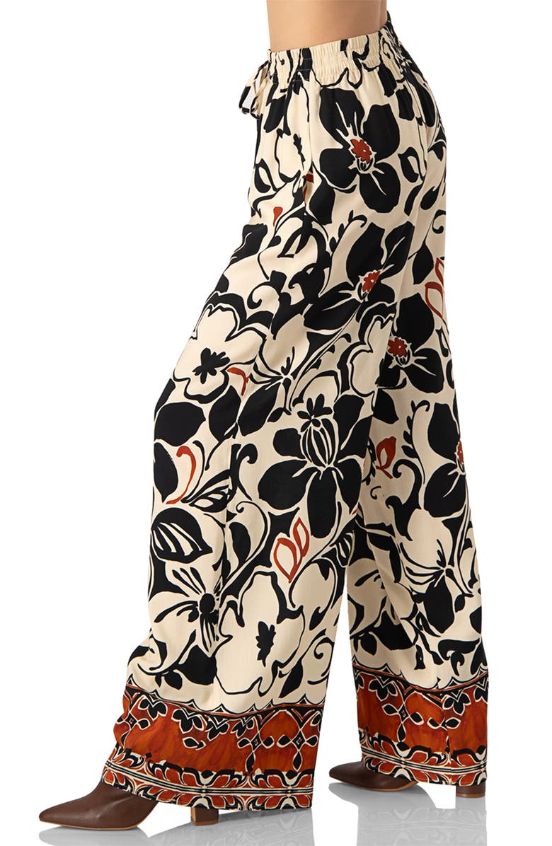 IVONNE Floral Wide Leg Trousers, Alternate, color, Multicolor