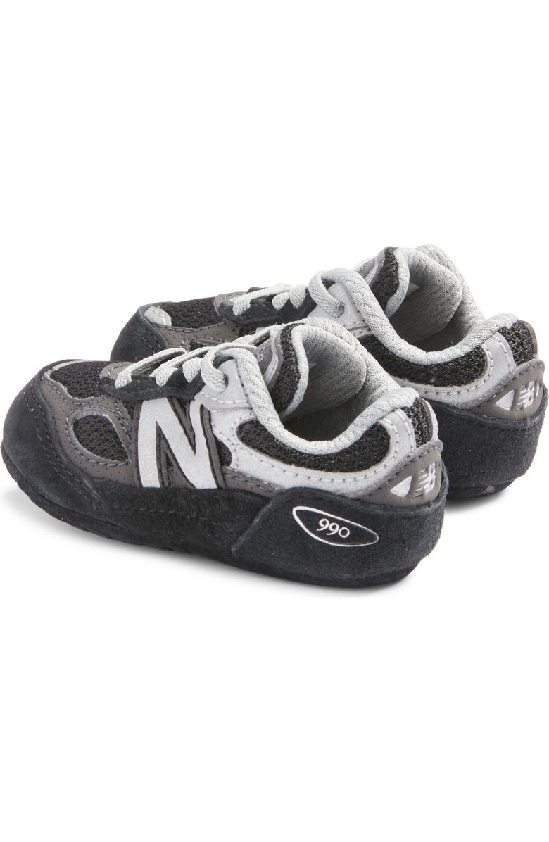 New Balance 990 Sneaker, Alternate, color, Black/ Silver