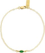 Set & Stones Marquise Birthstone Bracelet