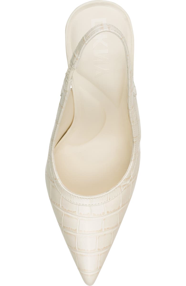 DKNY Cinette Slingback Pointed Toe Pump, Alternate, color, Coconut