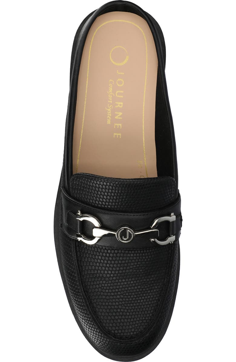 Journee Collection Rayla Bit Mule, Alternate, color, Black Lizard