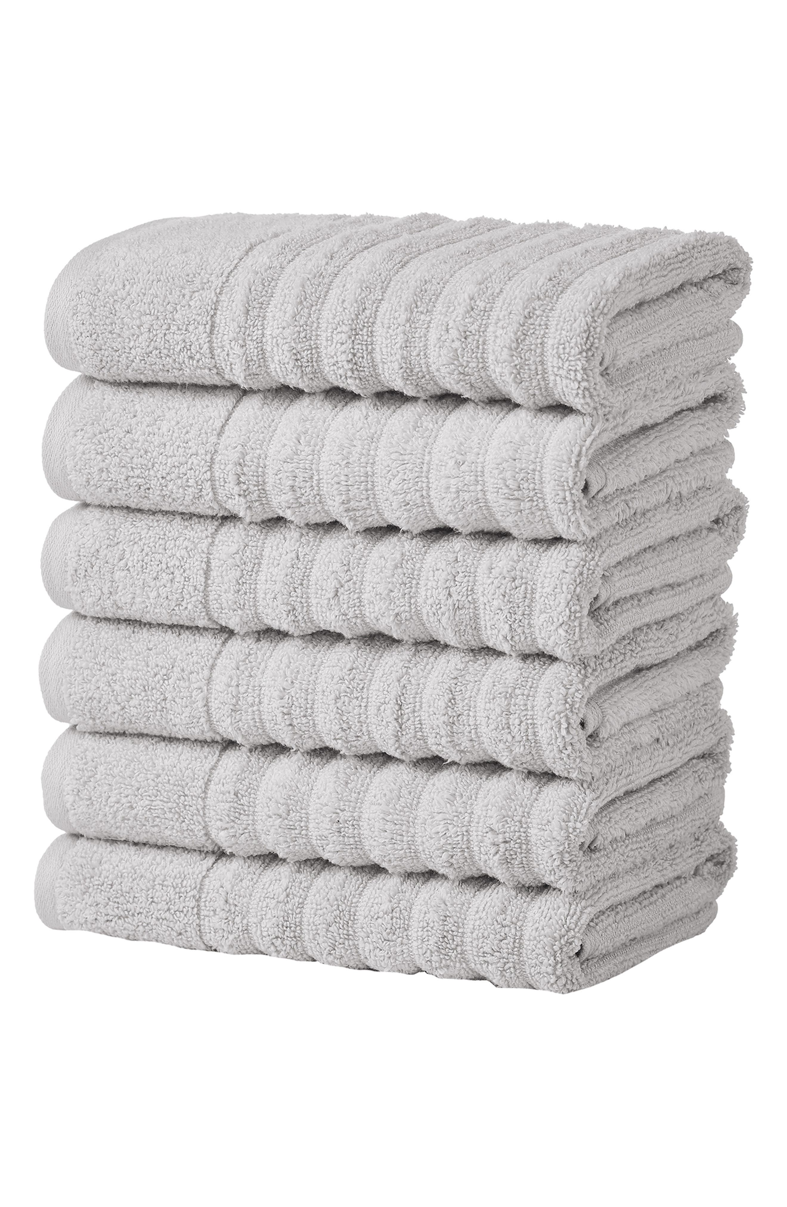 Woven & Weft Combed Cotton 6-Pack Hand Towels