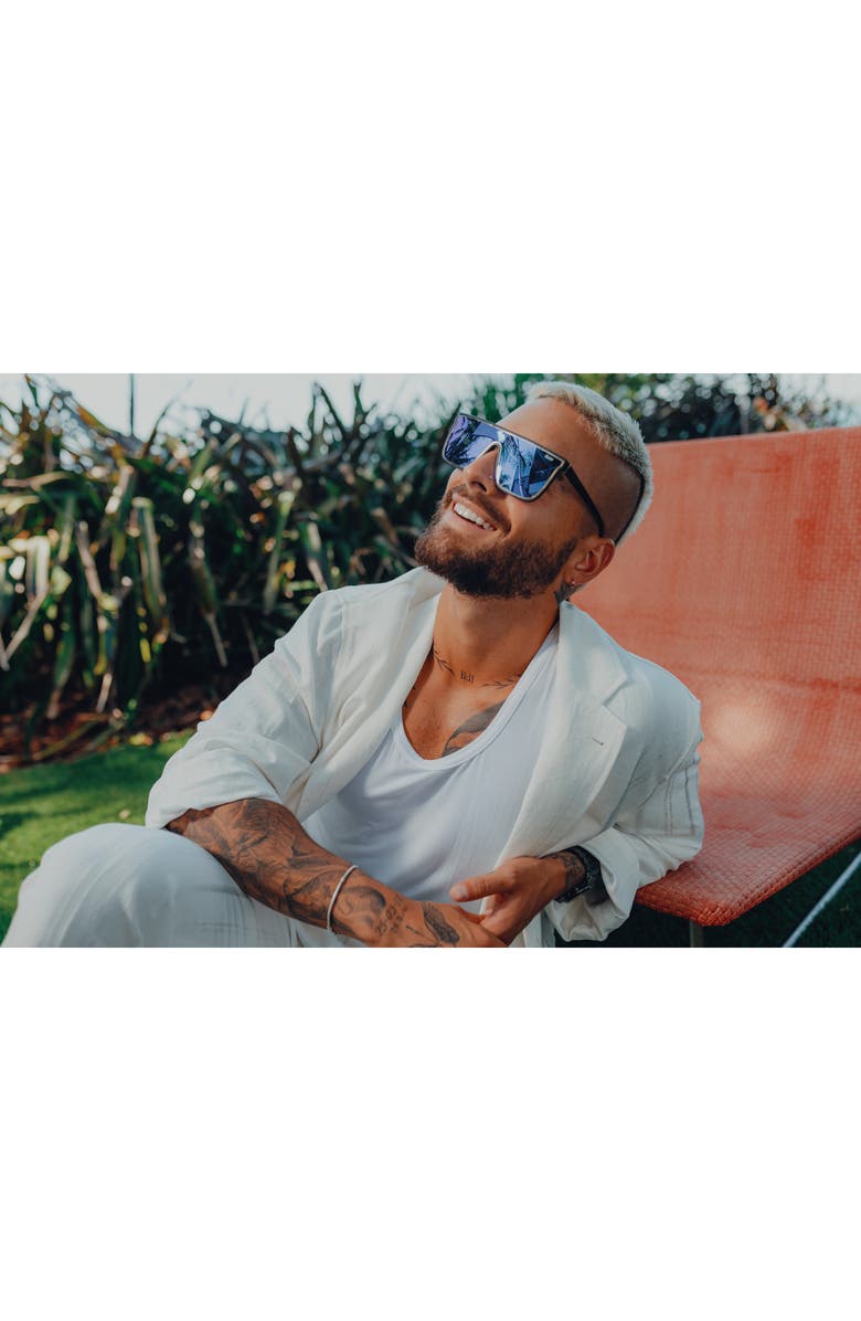 QUAY Australia x Maluma Nightfall 52mm Shield Sunglasses, Alternate, color, 