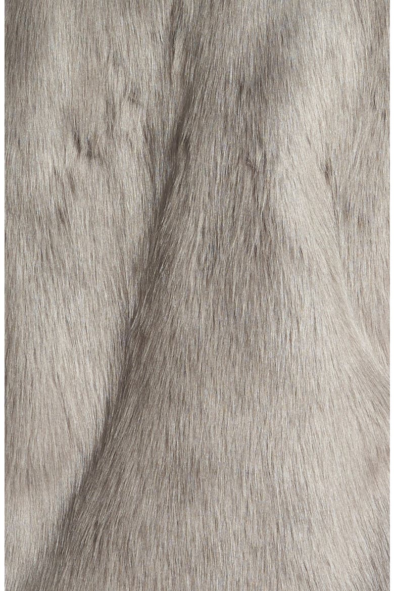 Faux Fur Vest, Alternate, color, GREY