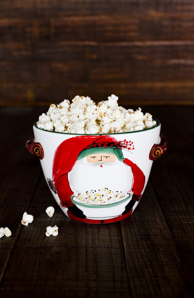 VIETRI Old St. Nick Handled Deep Serving Bowl, Alternate, color, 