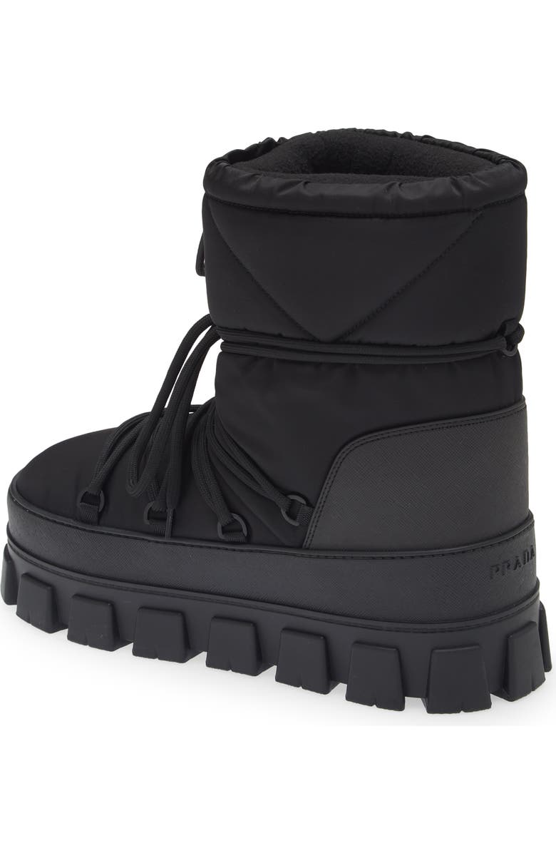 Prada Recycled Nylon Snow Boot, Alternate, color,