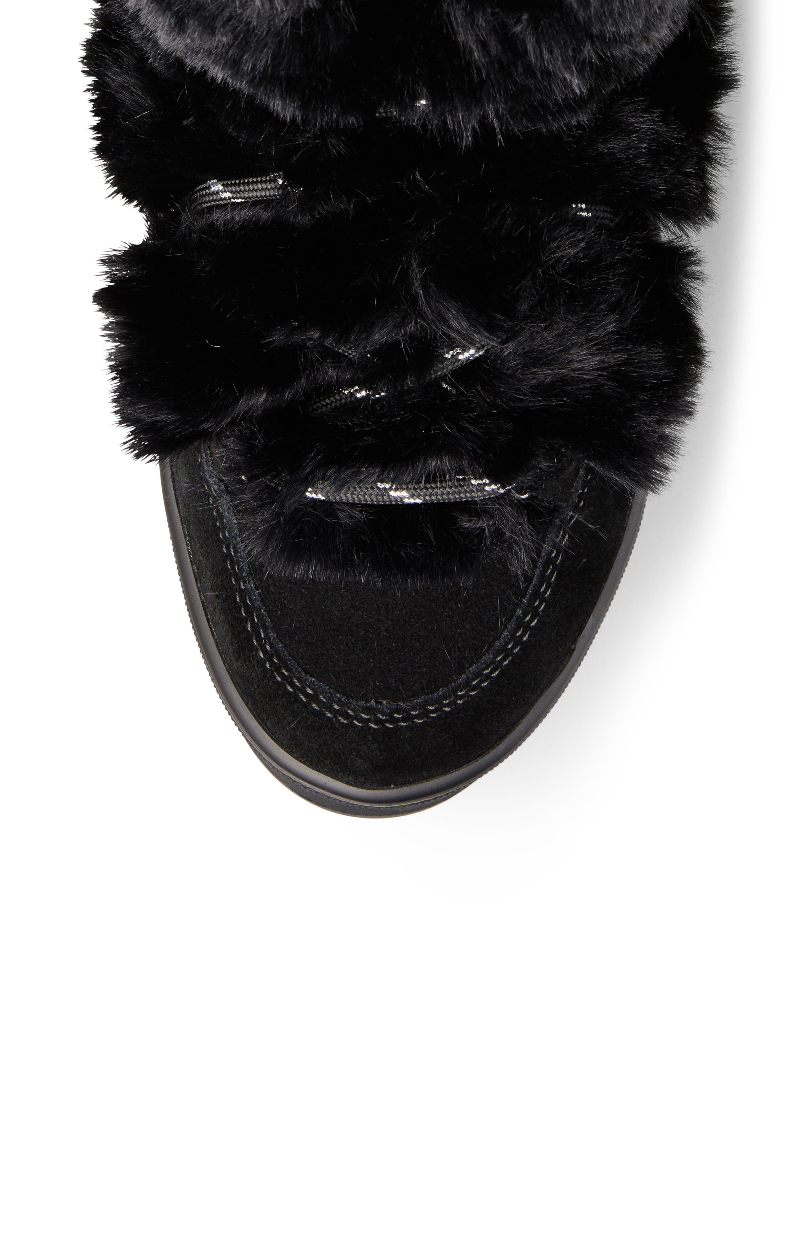 Cougar Vanity Faux Fur Trim Waterproof Bootie, Alternate, color, 