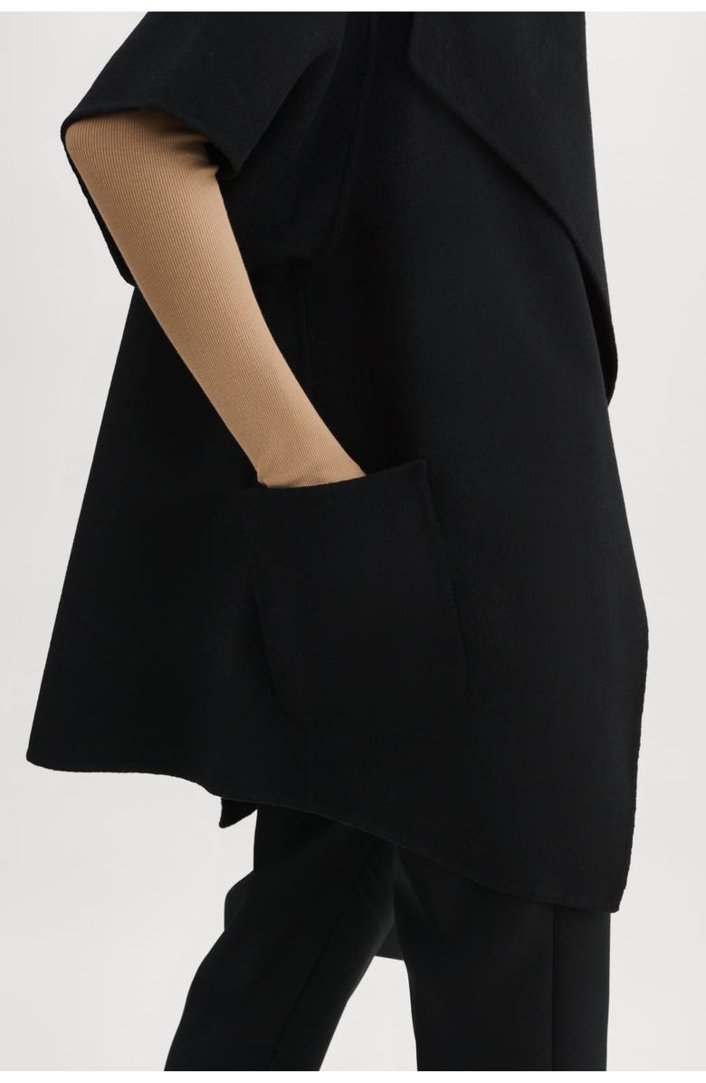 LAMARQUE Penelope | Double Face Wool Coat, Alternate, color, Black