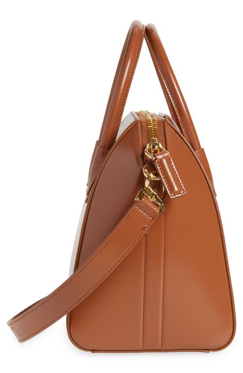 Givenchy Small Antigona Leather Satchel In Brown