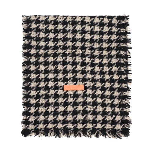 Lost Pattern Nyc "houndstooth" Cashmere Scarf In Multi