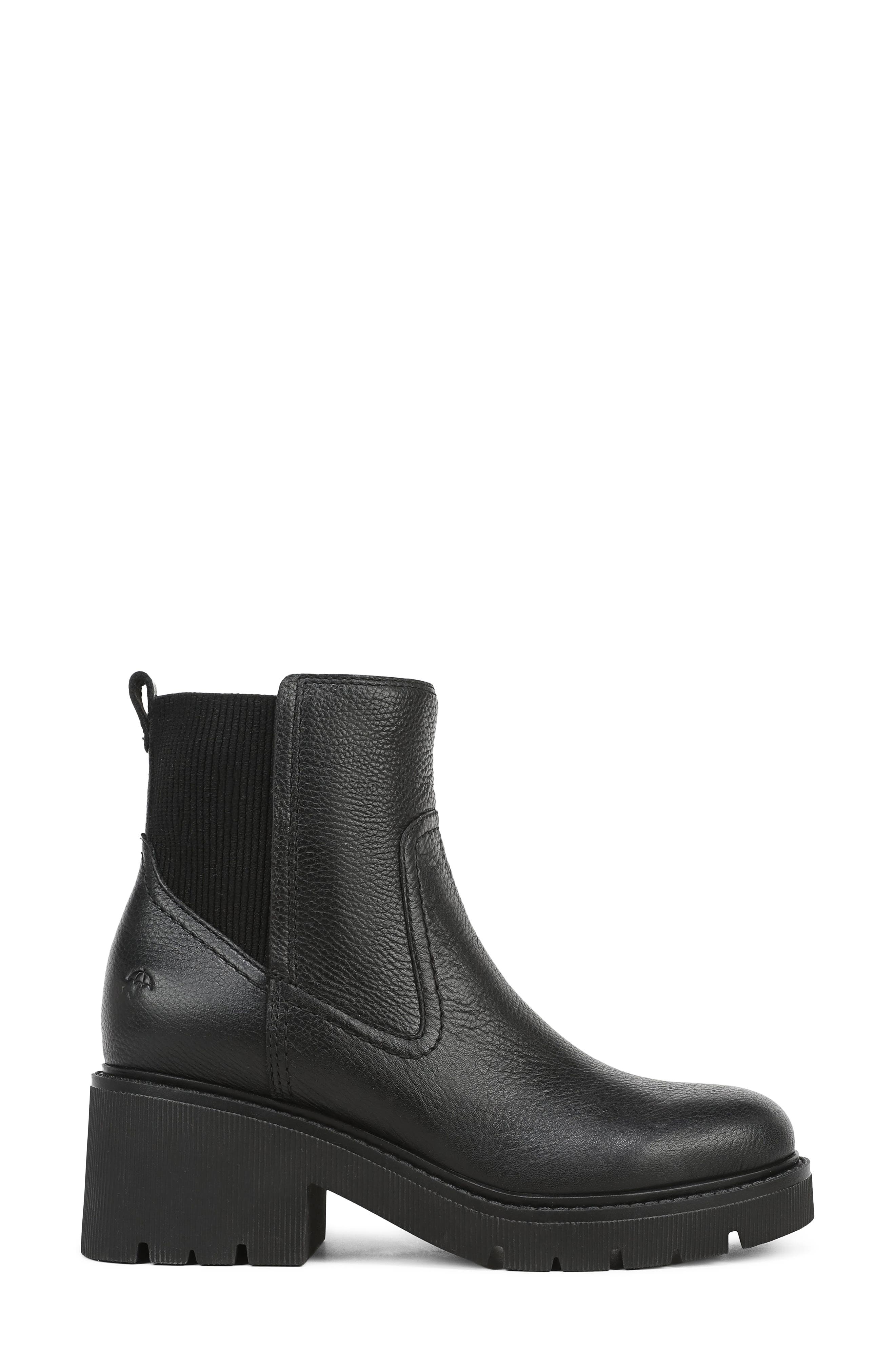 Juni Chelsea Boot, Alternate, color, BLACK LEATHER
