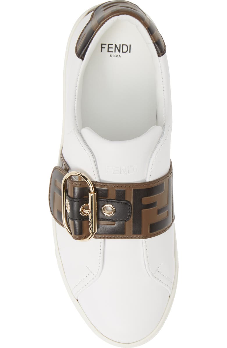 Fendi Pearland Logo Slip-On Sneaker, Alternate, color,