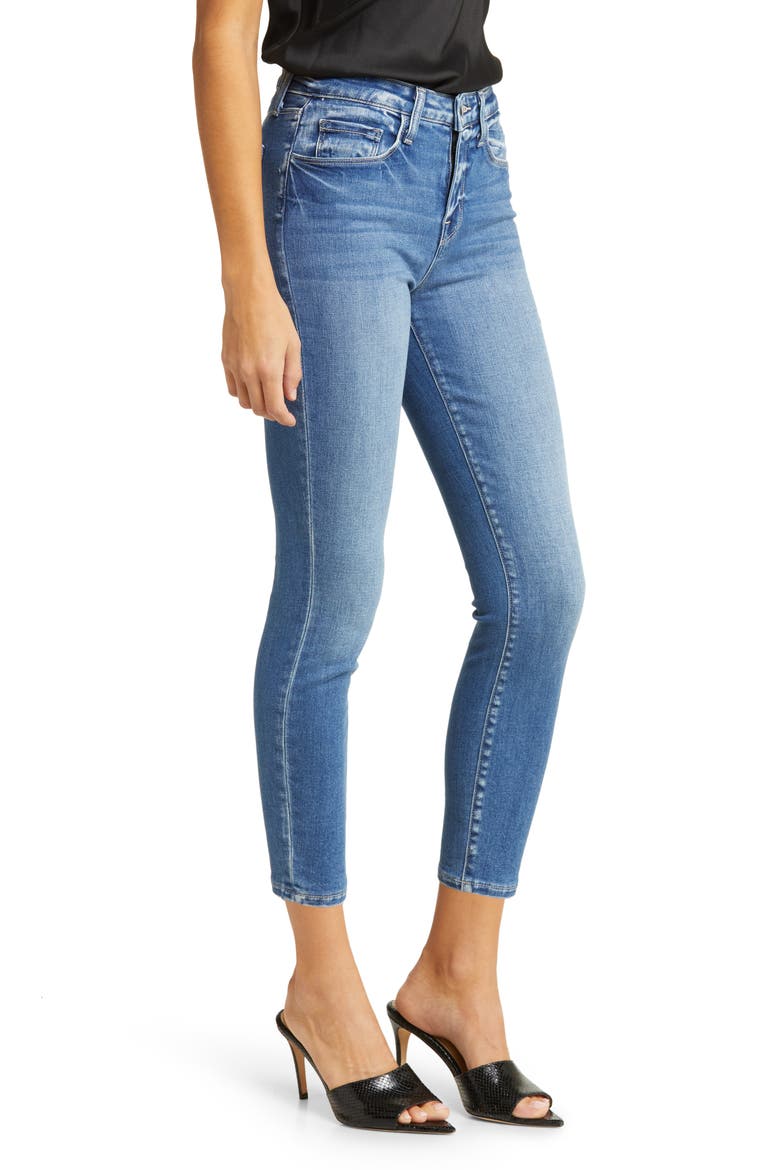 Margot High Waist Crop Skinny Jeans, Alternate, color, CAMBRIDGE