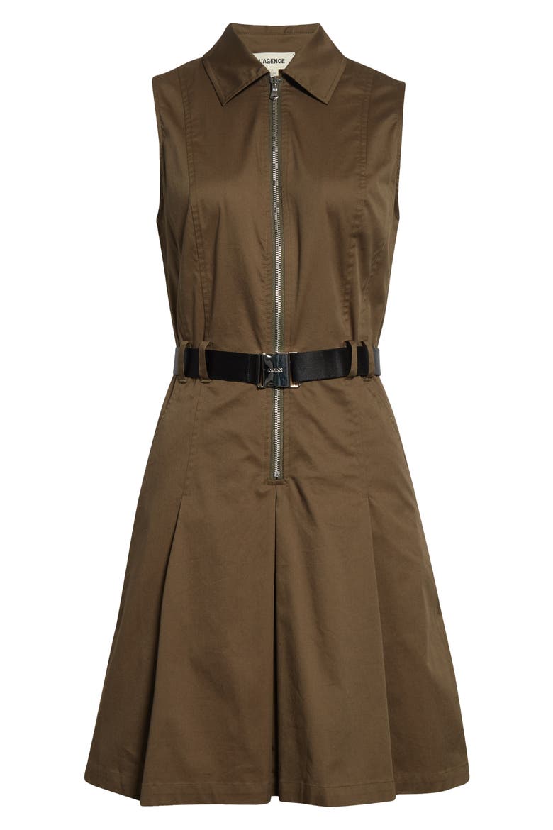 Sima Mini Shirtdress, Alternate, color, PINE