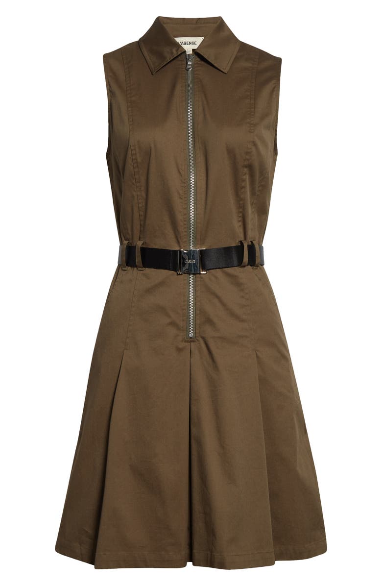 L'AGENCE Sima Mini Shirtdress, Alternate, color, Pine