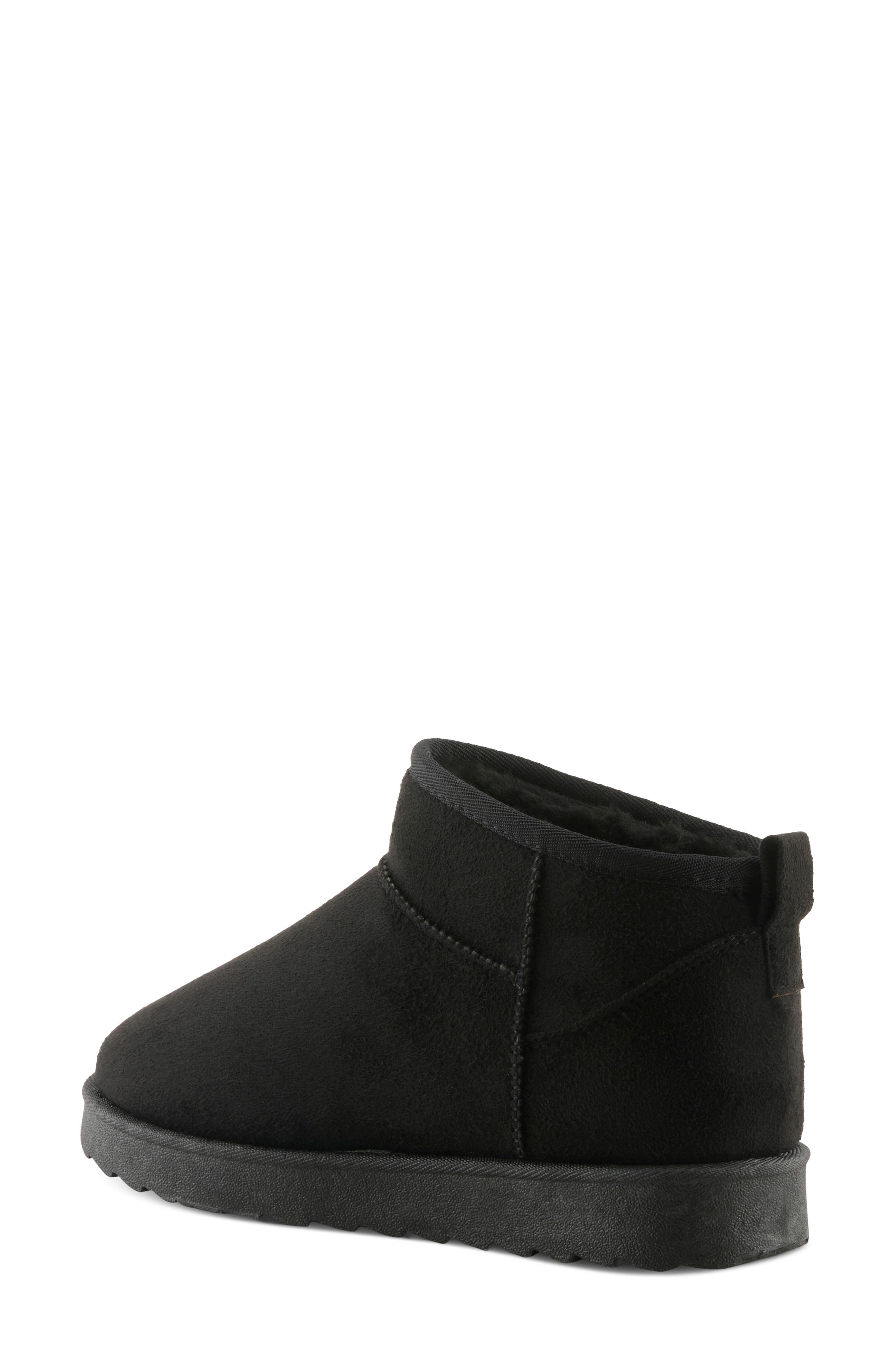 Albiera Faux Shearling Ankle Boot, Alternate, color, BLACK